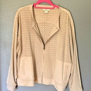 Suede feel (not real) dusty rose/pink light weight jacket